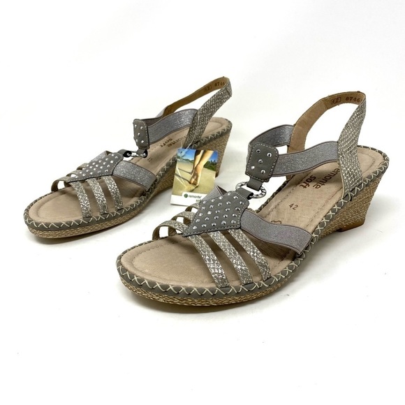 Rieker D6768 Ursula sandals Grey Combination - Picture 2 of 8